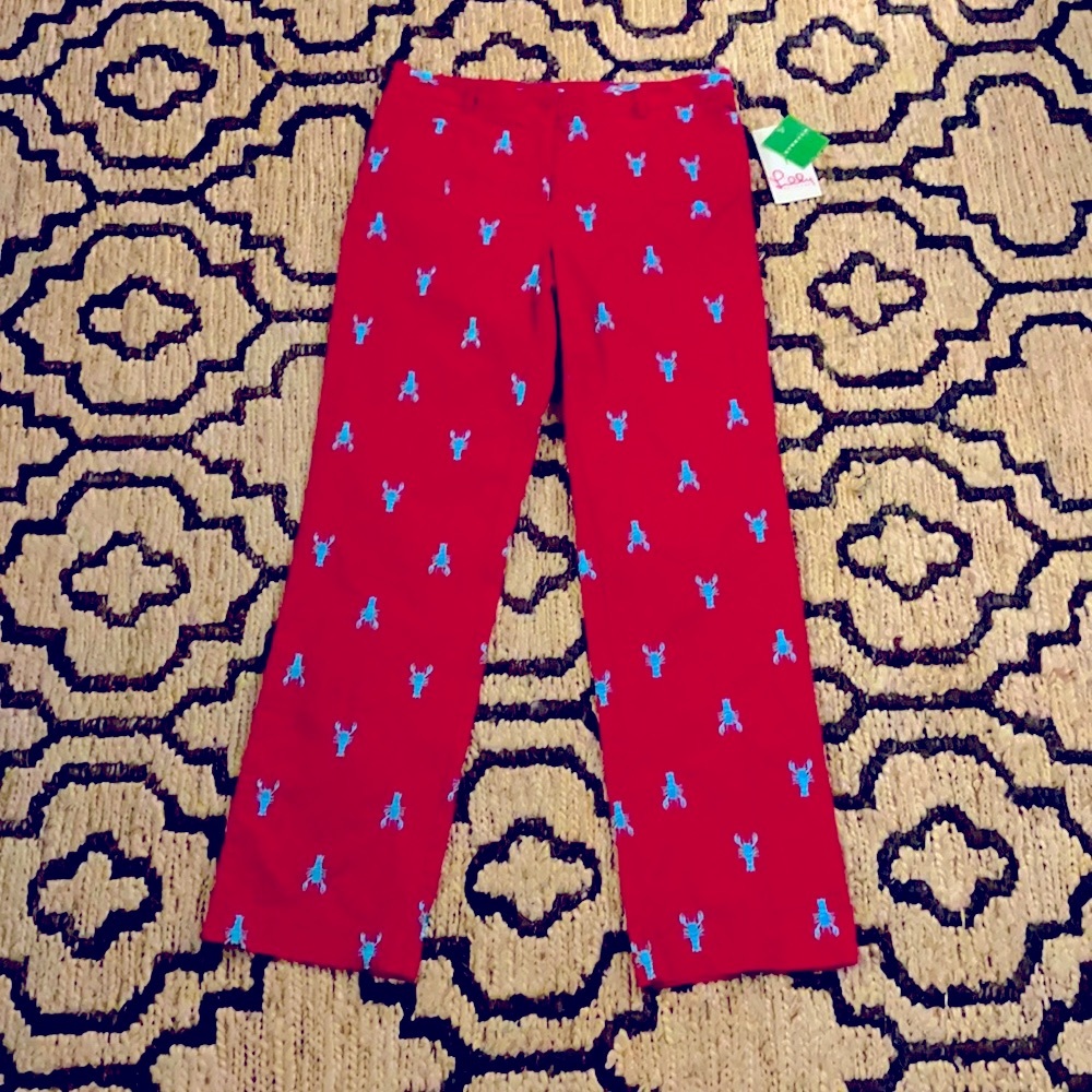 Lilly Pulitzer Lightweight Cotton Trish Slacks